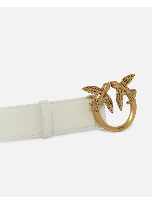 Cintura alta Love Birds in pelle 4cm PINKO | 100120A0F1/Z14Q